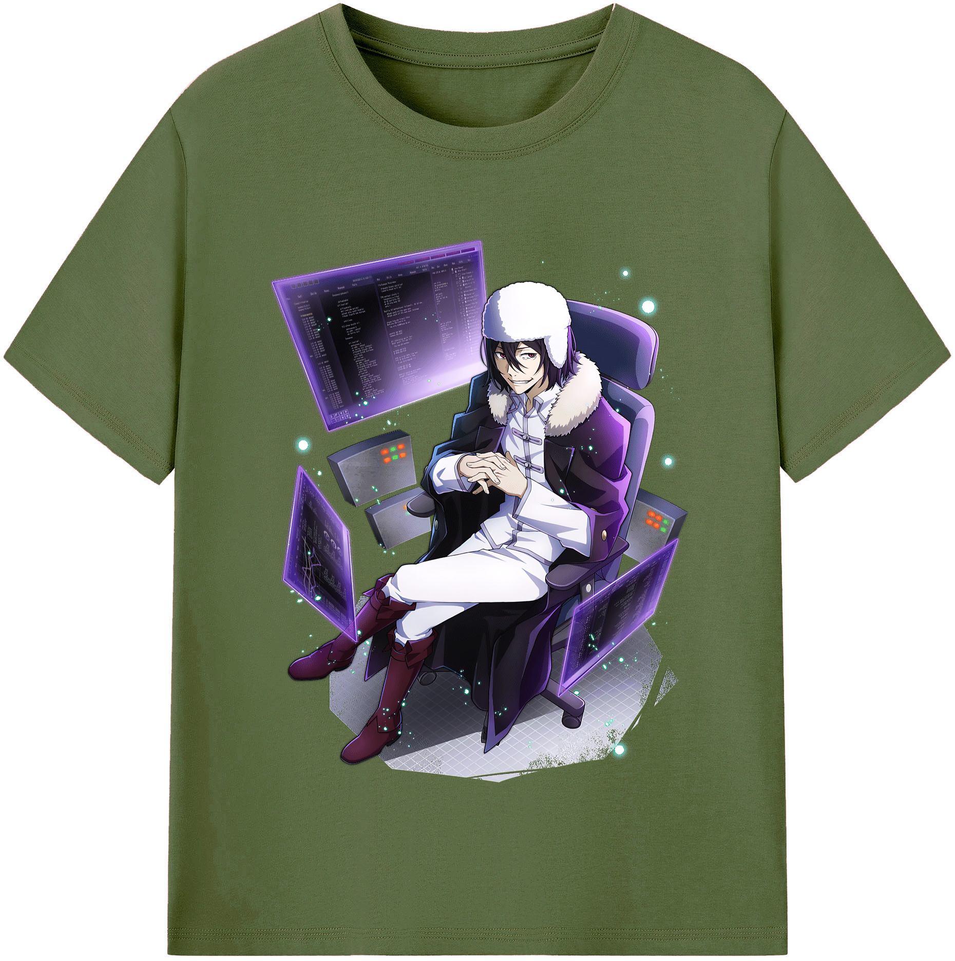 （画像用） 文豪ストレイドッグス Bungo Stray Dogs 綿100％半袖Tシャツ（フロントプリント）